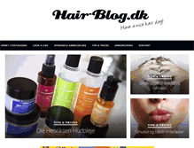 Tablet Screenshot of hair-blog.dk